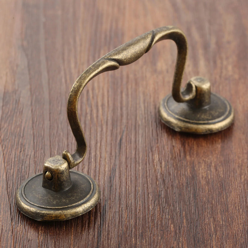Poignée de Meuble à Anse Vintage Bronze Antique, Entraxe 82 mm, vue 4
