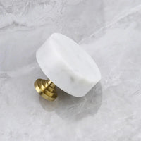 Bouton de Meuble en Marbre sur Socle Laiton, 5 Formes, vue 7