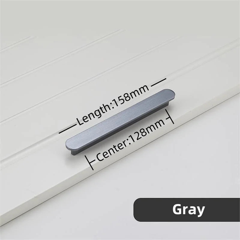 Poignée de Cuisine Plate en Aluminium Brossé, Entraxe 96 à 320 mm, vue 14