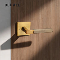 Poignée de Porte à Condamnation sur Rosace Carrée, Béquille Striée, 4 Finitions, vue 5