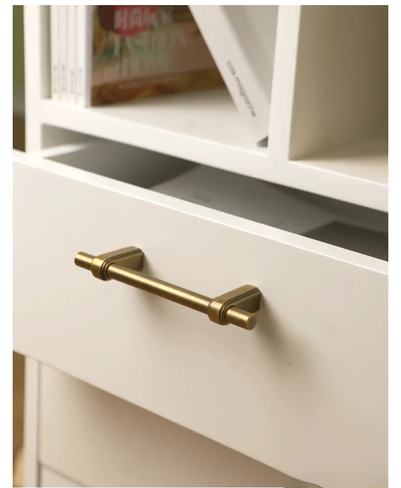 Poignée de Meuble en Laiton Vintage, Design Sobre