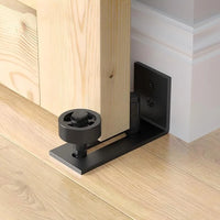 Guide de Sol Réglable Noir pour Porte Coulissante Grange, avec Visserie, vue 2