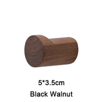 Patère Murale en Bois de Noyer ou Hêtre, Pose avec ou sans Perçage, 5 cm, vue 6