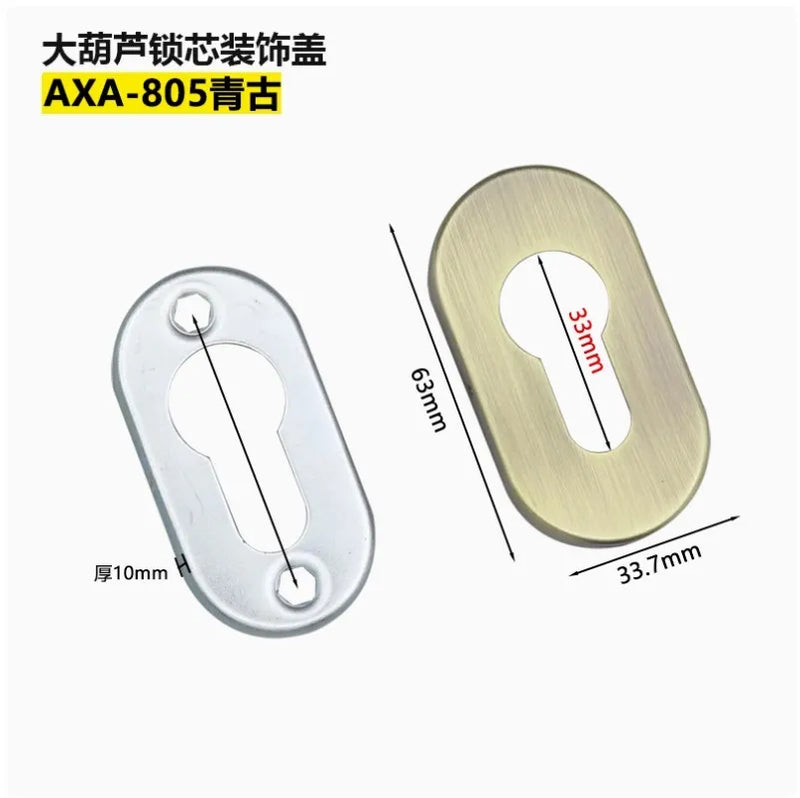 Rosace de Porte en Inox, Ronde, Ovale ou Carrée, 10 Modèles, vue 14