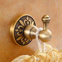 Patère Salle de Bain Murale Vintage en Bronze Vieilli, Platine Ronde de 6,5 cm, vue 7