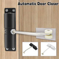 Ferme-Porte à Ressort Réglable en Aluminium, Corps Rond 130 mm ou Carré 100 mm