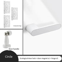 Poignée de Porte Magnétique à Clé, Béquille Carrée ou Ronde, 3 Coloris, vue 13