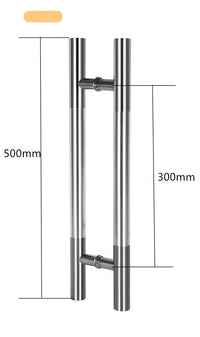 Poignée de Tirage en H en Inox pour Porte Vitrée, 280, 300 ou 500 mm, vue 9