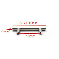 Poignée de Meuble Barre en T en Inox Argent, Entraxe 64 à 320 mm, vue 7