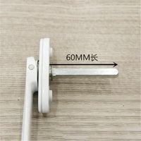 Poignée de Fenêtre Aluminium Forme Lame, Blanche, Noire ou Dorée, Carré 7 mm, 164 mm, vue 4
