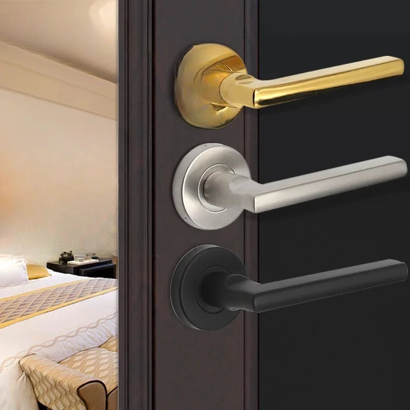 Poignée de Porte Intérieure Inox sur Rosace, Un Côté, sans Serrure, vue 2