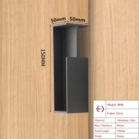 Poignée Cuvette Rectangulaire pour Porte Coulissante, Aluminium, 3 Longueurs, vue 10