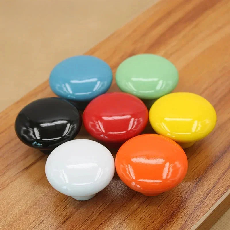 Bouton de Meuble Rond en Céramique Colorée, Diamètre 32 ou 38 mm, vue 18