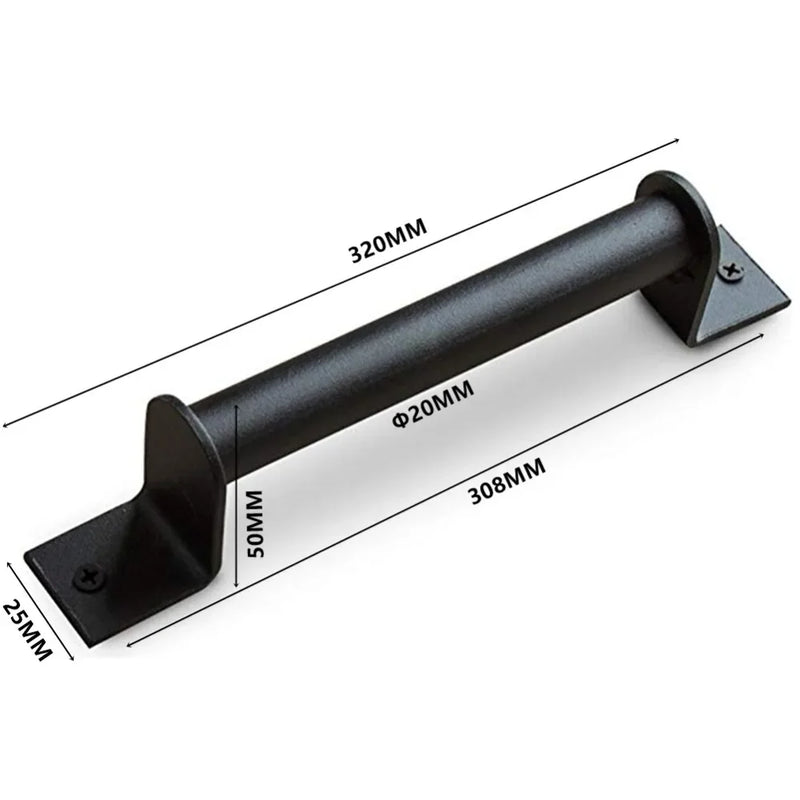 Poignée de Tirage Noire en Acier pour Porte Coulissante, 196 à 416 mm, vue 8