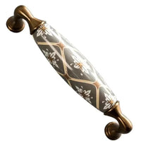 Poignée de Meuble Porcelaine Grise et Bronze, Entraxe 96 ou 128 mm, vue 9
