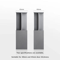 Poignée Cuvette Moletée pour Porte Coulissante, Aluminium Noir, Gris ou Doré, vue 7