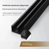 Kit Porte Coulissante Invisible Rail Aluminium de 1 m, Charge 80 kg, vue 3