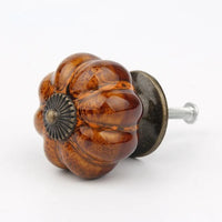 Bouton de Meuble en Céramique Forme Citrouille, Effet Léopard, 40 mm, vue 10