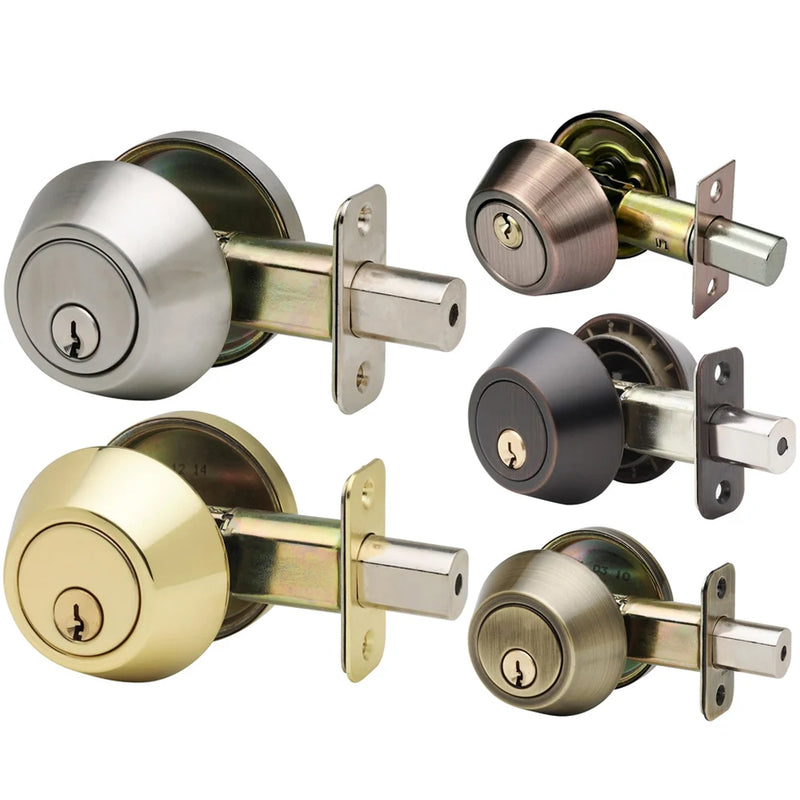Verrou de Porte à Pêne Dormant, Cylindre Simple, Rosace 64 mm