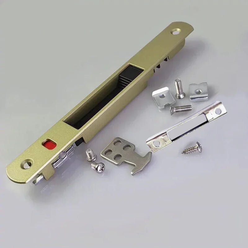 Serrure à Crochet Encastrable en Aluminium pour Porte et Fenêtre Coulissantes