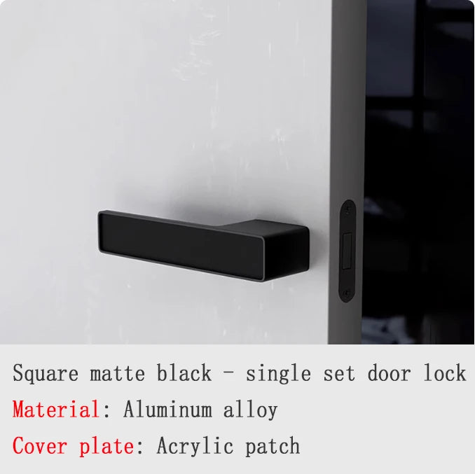 Poignée de Porte Magnétique Silencieuse en Aluminium, Ronde ou Carrée, vue 7
