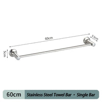 Porte-Serviettes Mural en Inox Chromé, Barre Simple ou Double, 50 ou 60 cm, vue 11