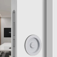 Poignée Cuvette Ronde Escamotable en Zinc pour Porte Coulissante, vue 11