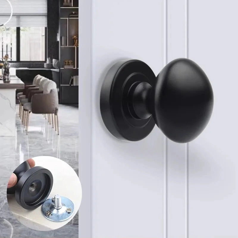 Bouton de Porte Ovale en Zamak pour Porte en Verre ou en Bois, 4 Couleurs, vue 2
