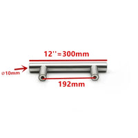 Poignée de Meuble Barre en T en Inox Argent, Entraxe 64 à 320 mm, vue 16