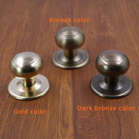 Bouton de Porte Boule en Laiton, Rosace 60 mm, Tête 45 mm, vue 2