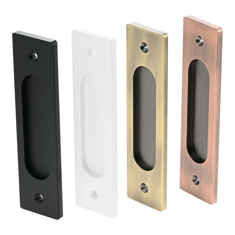 Poignée Cuvette Plate pour Porte Coulissante, Zamak, 150 x 40 mm
