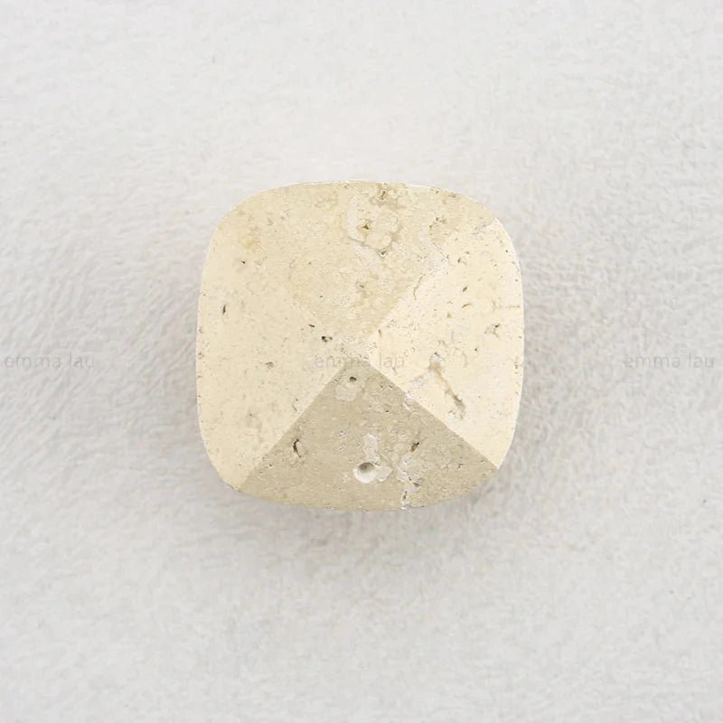 Bouton de Meuble en Marbre sur Socle Laiton, 5 Formes, vue 20