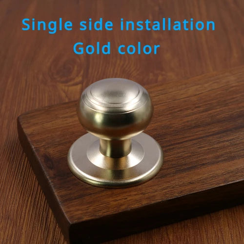 Bouton de Porte Boule en Laiton, Rosace 60 mm, Tête 45 mm, vue 8