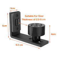 Guide de Porte de Grange Noir à Galet Nylon, 93 mm, vue 5