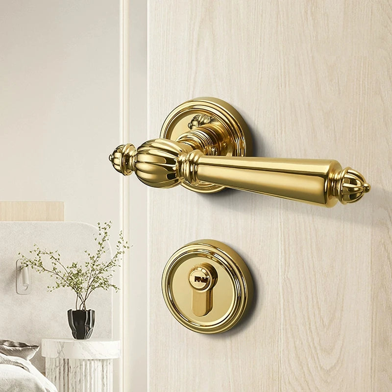 Poignée de Porte Intérieure à Clé, Serrure Silencieuse, Entraxe 72 mm, vue 5