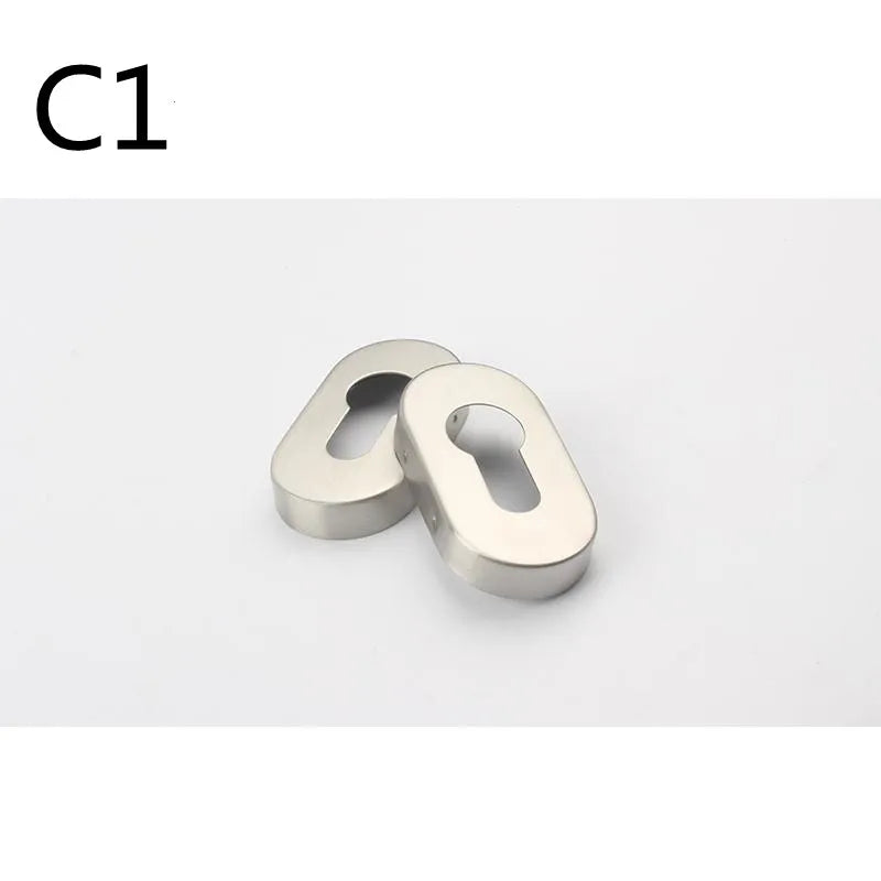 Rosace de Cylindre Européen en Inox, Lot de 2, Carrée, Ronde ou Ovale, vue 11