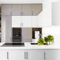 Poignée de Cuisine Barre en T Inox Noire ou Argent, 64 à 320 mm, vue 4