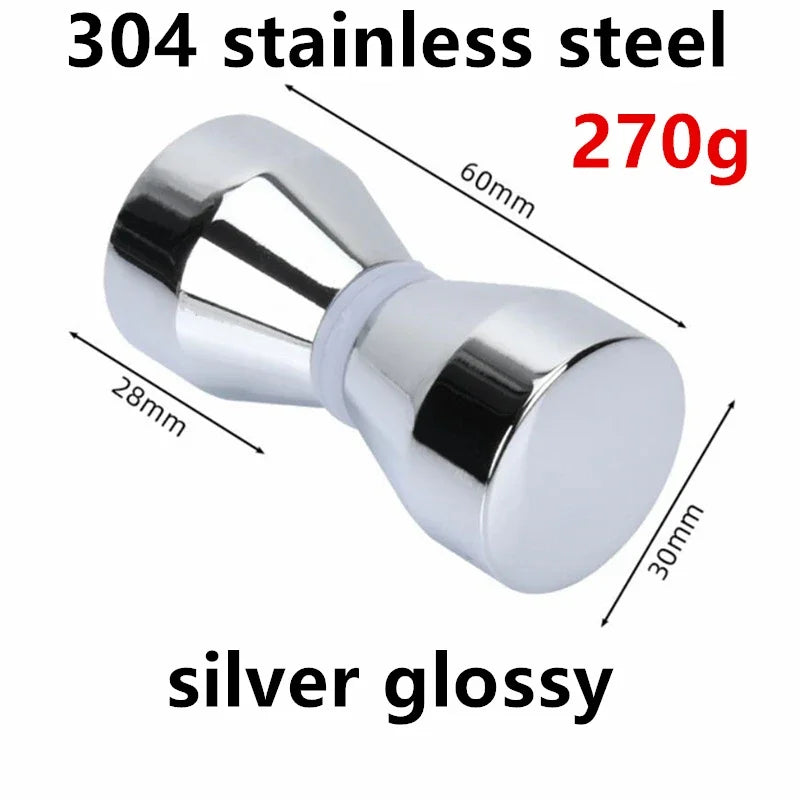 Poignée de Tirage Double Face pour Verre, Aluminium ou Inox 304, 62 mm, vue 13
