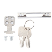 Serrure à Crochet pour Porte Coulissante Vitrée, Noire, Indicateur et 2 Clés, vue 6