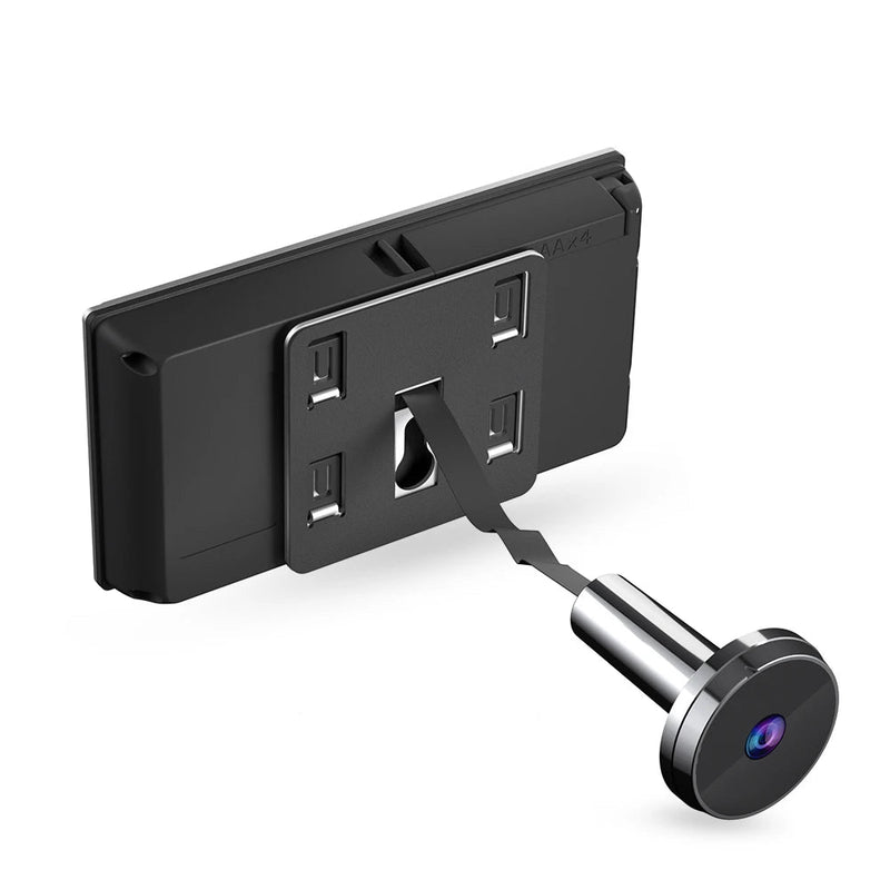 Judas numérique 3.5" HD – Grand angle 120°, sans perçage, écran couleur