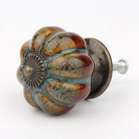 Bouton de Meuble en Céramique Forme Citrouille, Effet Léopard, 40 mm, vue 6