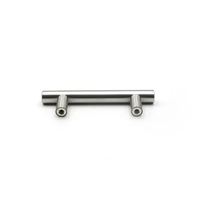 Poignée de Meuble Barre en T en Inox Argent, Entraxe 64 à 320 mm, vue 4
