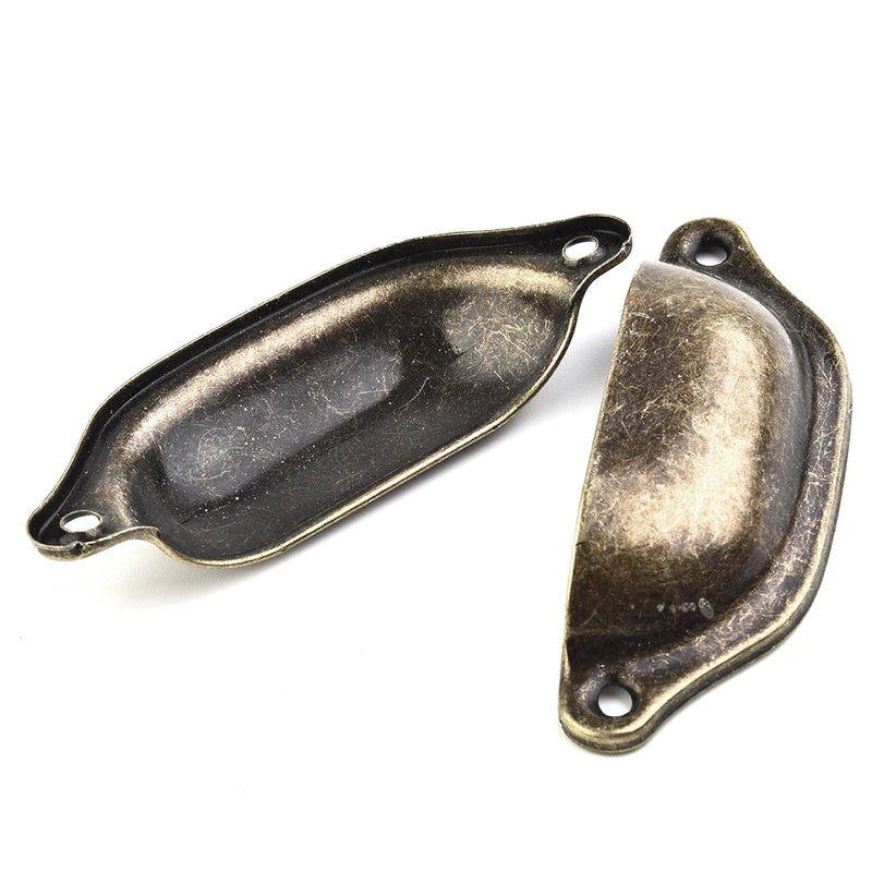 Poignée de Meuble Coquille Vintage Bronze, Lot de 10, 98 mm, vue 5