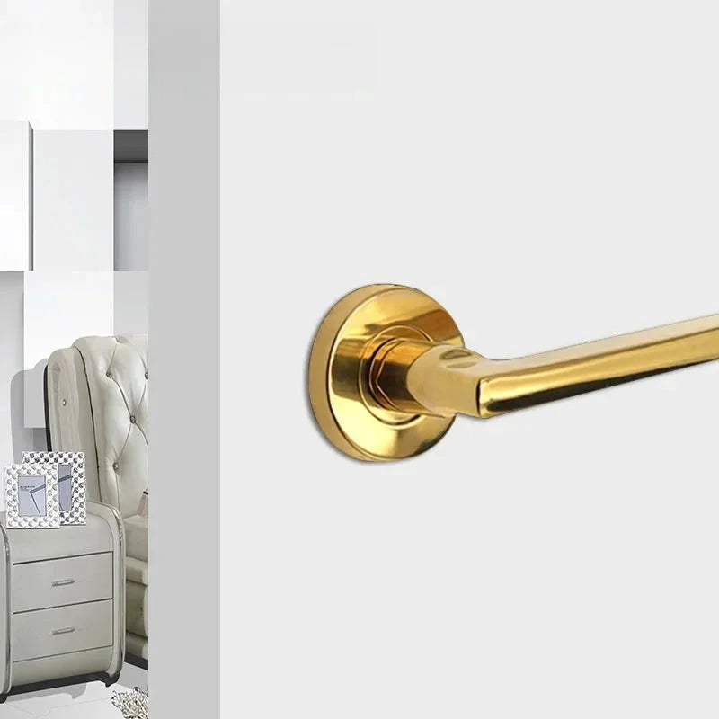 Poignée de Porte Intérieure Inox sur Rosace, Un Côté, sans Serrure, vue 5
