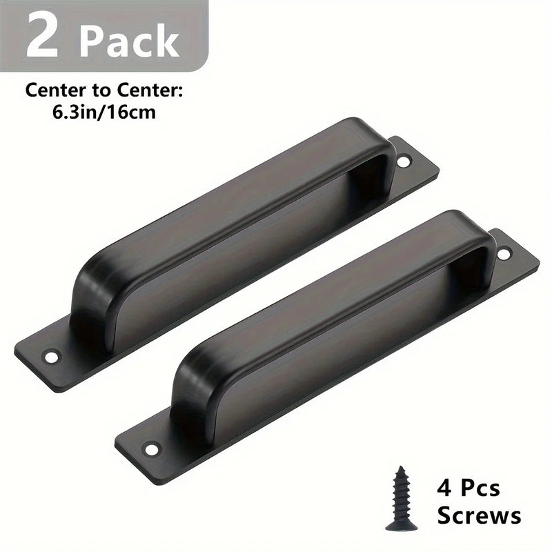 Lot de 2 Poignées de Tirage Aluminium Noir Mat, Entraxe 128 ou 160 mm, vue 8