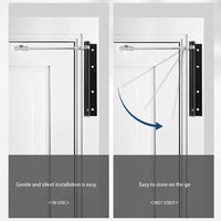 Ferme-Porte Silencieux à Bras Réglable en Inox, 150 x 37 mm, Noir ou Argent, vue 5