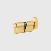 Cylindre de Porte Européen à Bouton en Laiton, 4 Finitions, vue 7