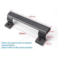 Poignée de Tirage 200 mm pour Porte Coulissante Vitrée, Aluminium Noir ou Blanc, vue 5