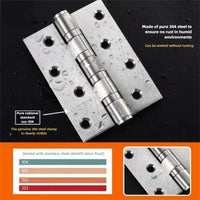 Paumelle de Porte à Roulements en Inox, Fermeture Silencieuse, 100 x 75 mm, vue 6