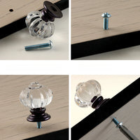 Bouton de Meuble en Cristal Côtelé Forme Citrouille, 28 ou 35 mm, vue 6